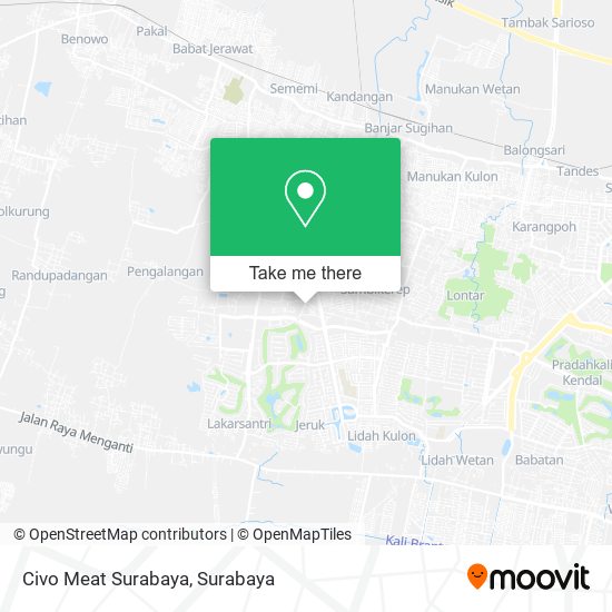 Civo Meat Surabaya map