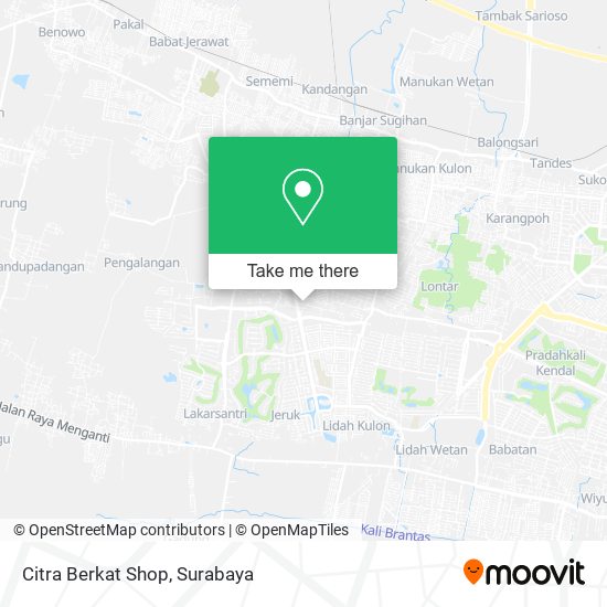 Citra Berkat Shop map