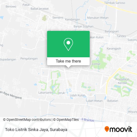 Toko Listrik Sinka Jaya map