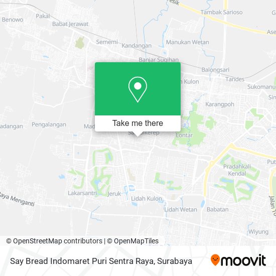 Say Bread Indomaret Puri Sentra Raya map