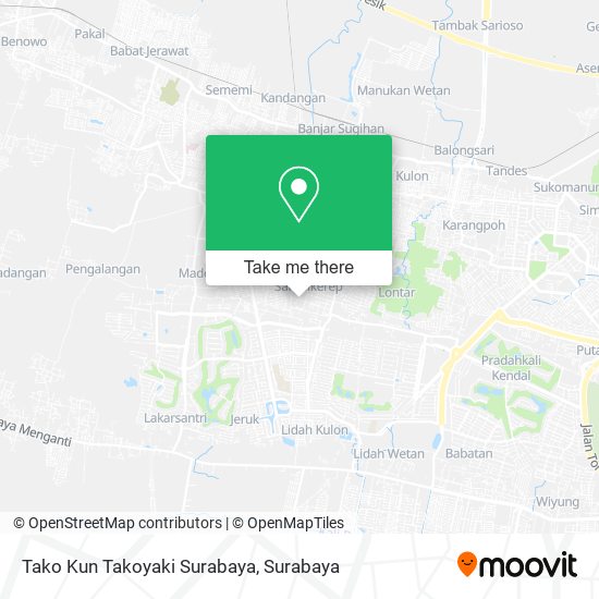 Tako Kun Takoyaki Surabaya map