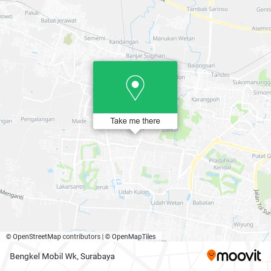 Bengkel Mobil Wk map