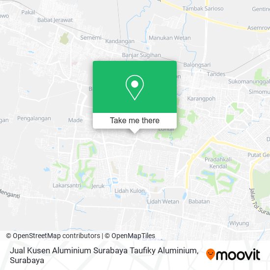 Jual Kusen Aluminium Surabaya Taufiky Aluminium map