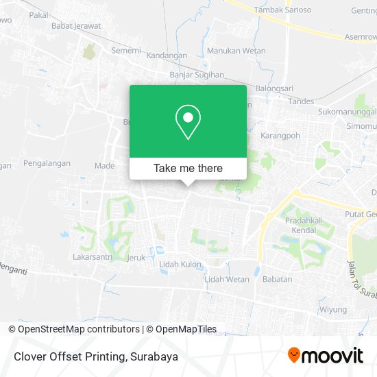 Clover Offset Printing map