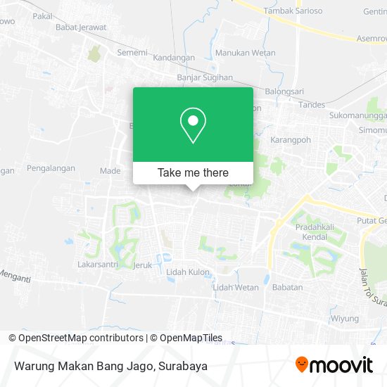 Warung Makan Bang Jago map