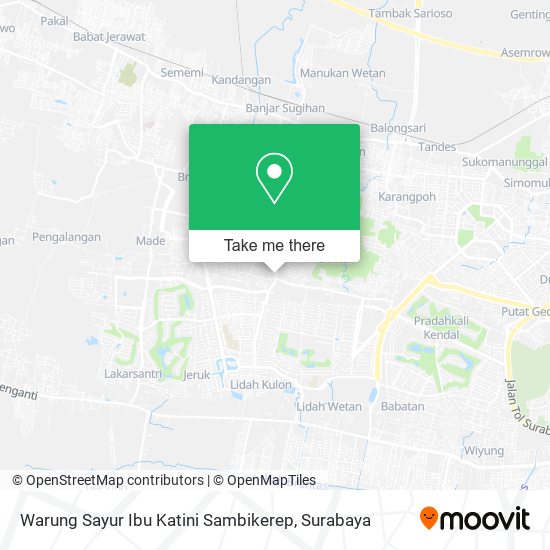 Warung Sayur Ibu Katini Sambikerep map