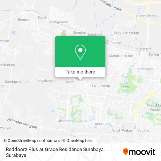 Reddoorz Plus at Grace Residence Surabaya map