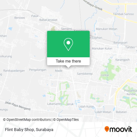 Flint Baby Shop map