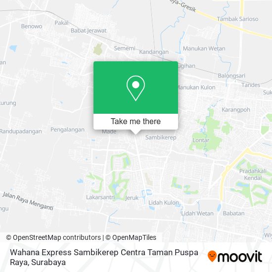 Wahana Express Sambikerep Centra Taman Puspa Raya map