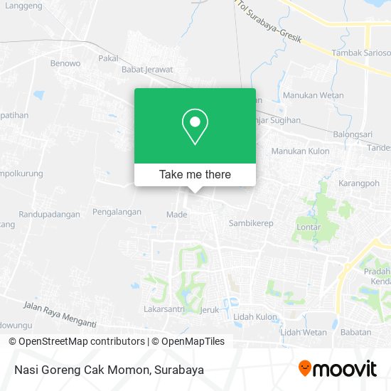 Nasi Goreng Cak Momon map