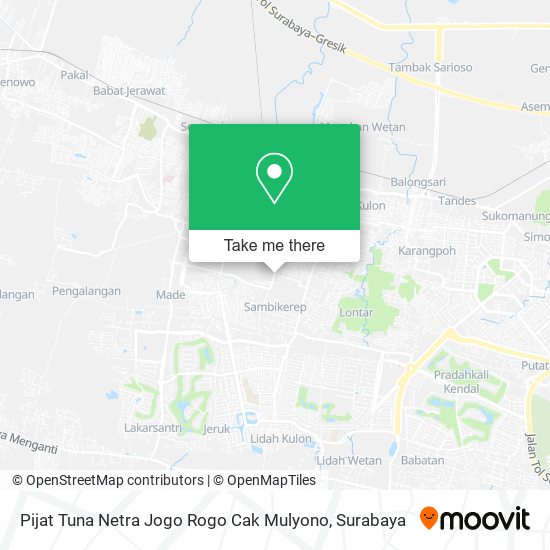 Pijat Tuna Netra Jogo Rogo Cak Mulyono map