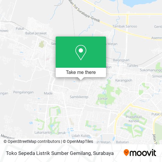 Toko Sepeda Listrik Sumber Gemilang map