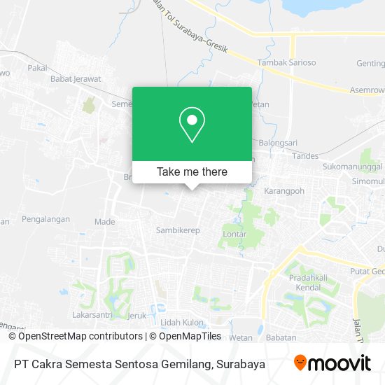 PT Cakra Semesta Sentosa Gemilang map