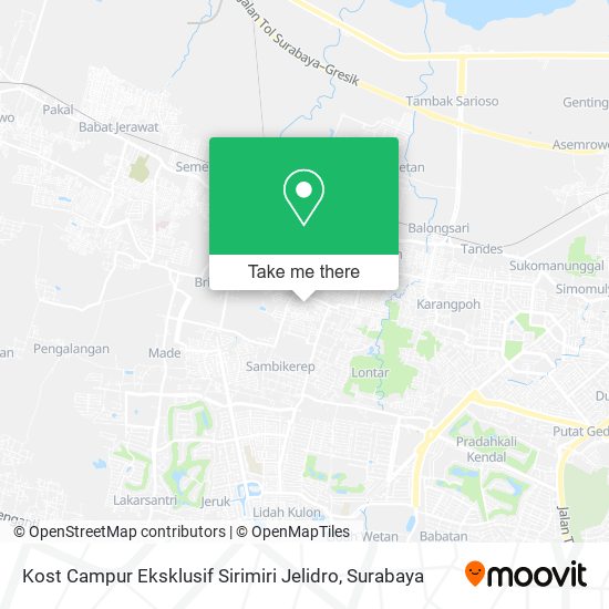 Kost Campur Eksklusif Sirimiri Jelidro map