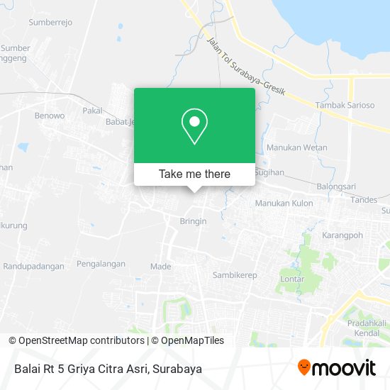 Balai Rt 5 Griya Citra Asri map