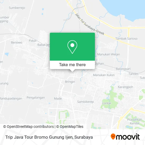 Trip Java Tour Bromo Gunung Ijen map