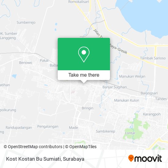 Kost Kostan Bu Sumiati map