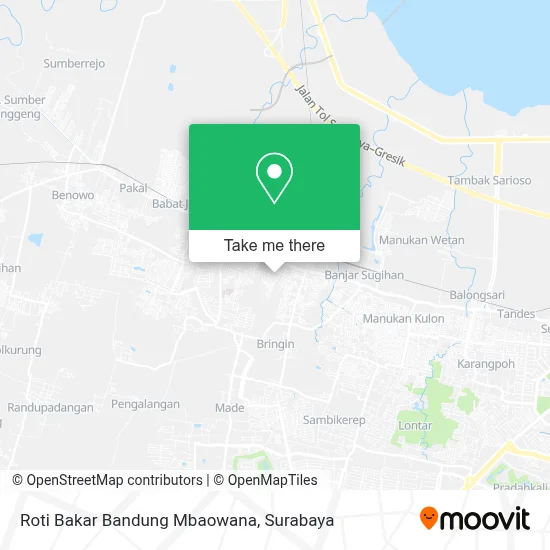 Roti Bakar Bandung Mbaowana map