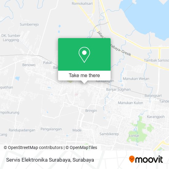 Servis Elektronika Surabaya map