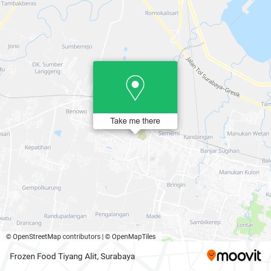 Frozen Food Tiyang Alit map