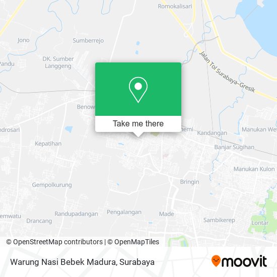 Warung Nasi Bebek Madura map