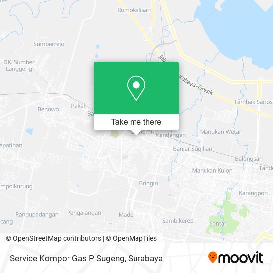 Service Kompor Gas P Sugeng map