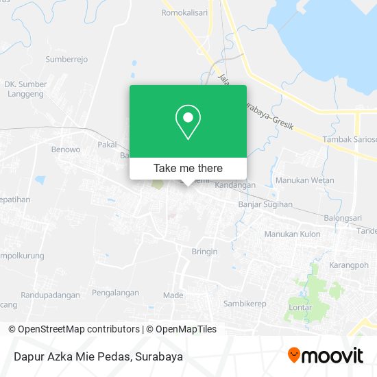 Dapur Azka Mie Pedas map