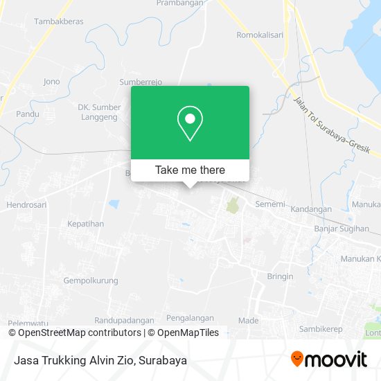 Jasa Trukking Alvin Zio map