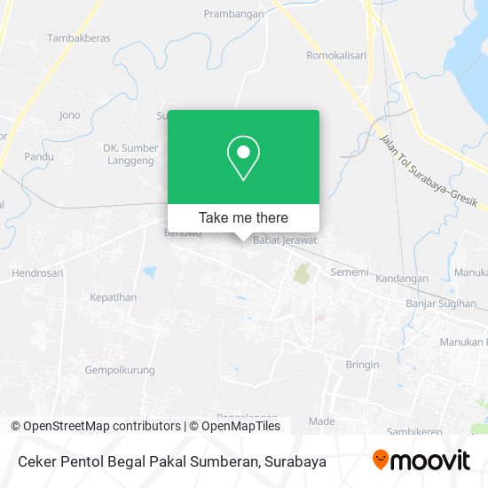 Ceker Pentol Begal Pakal Sumberan map