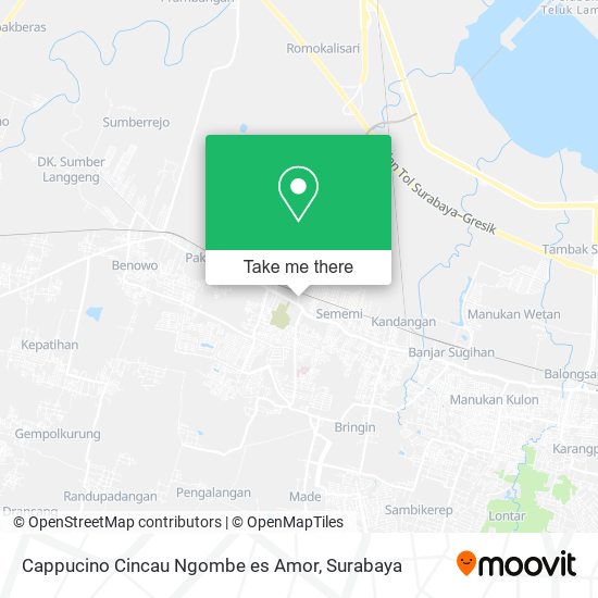Cappucino Cincau Ngombe es Amor map