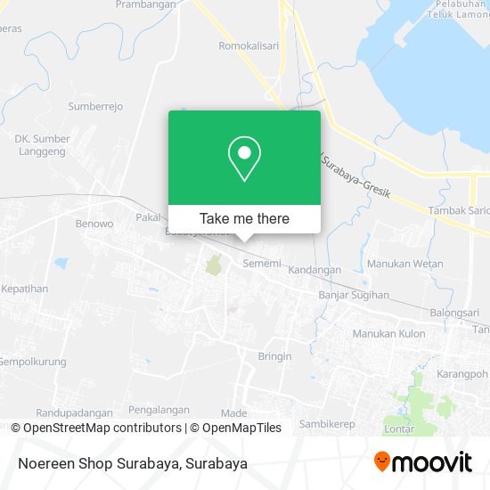 Noereen Shop Surabaya map