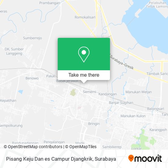 Pisang Keju Dan es Campur Djangkrik map