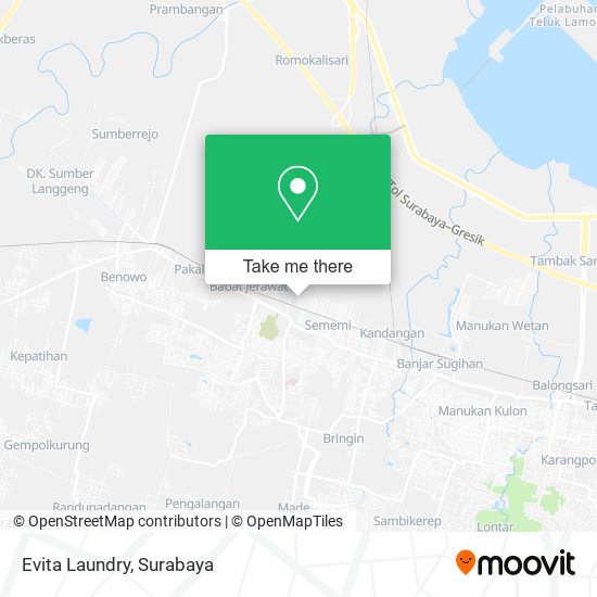 Evita Laundry map