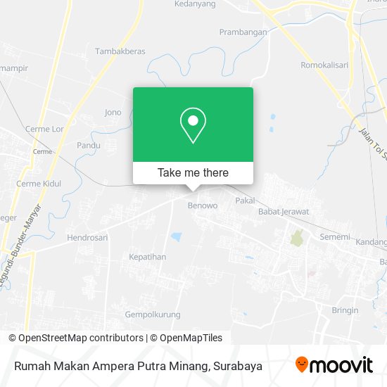 Rumah Makan Ampera Putra Minang map