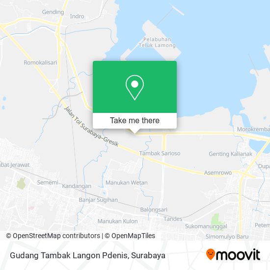 Gudang Tambak Langon Pdenis map