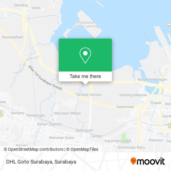 DHL Goto Surabaya map