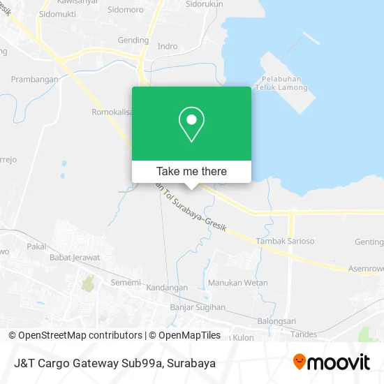 J&T Cargo Gateway Sub99a map
