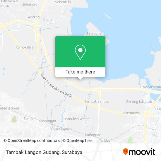 Tambak Langon Gudang map