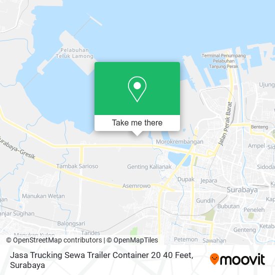 Jasa Trucking Sewa Trailer Container 20 40 Feet map