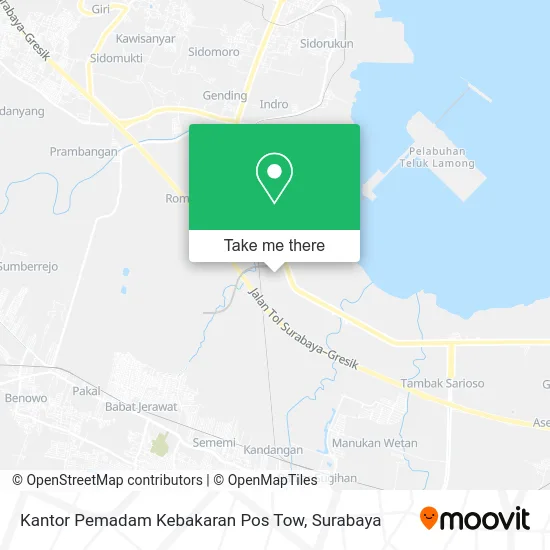 Kantor Pemadam Kebakaran Pos Tow map