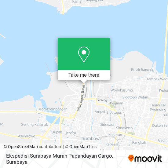Ekspedisi Surabaya Murah Papandayan Cargo map