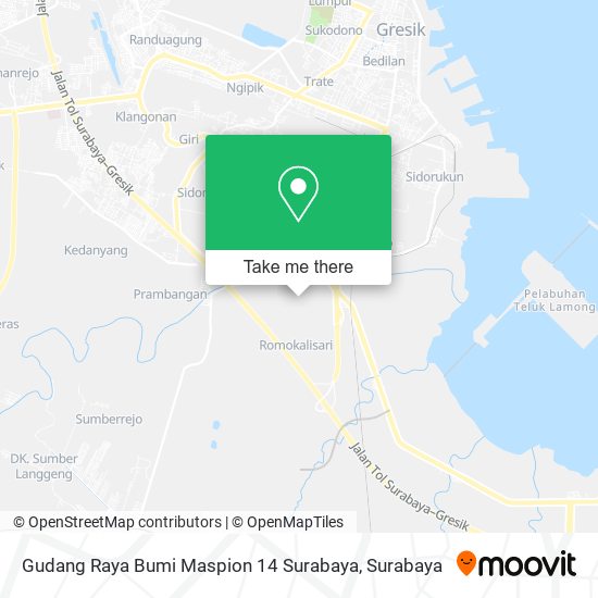 Gudang Raya Bumi Maspion 14 Surabaya map