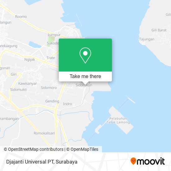 Djajanti Universal PT map