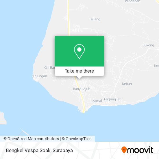 Bengkel Vespa Soak map