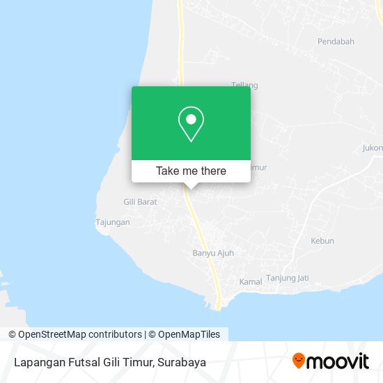 Lapangan Futsal Gili Timur map