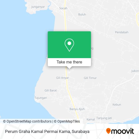 Perum Graha Kamal Permai Kama map