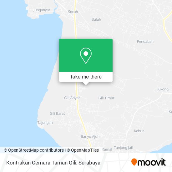 Kontrakan Cemara Taman Gili map