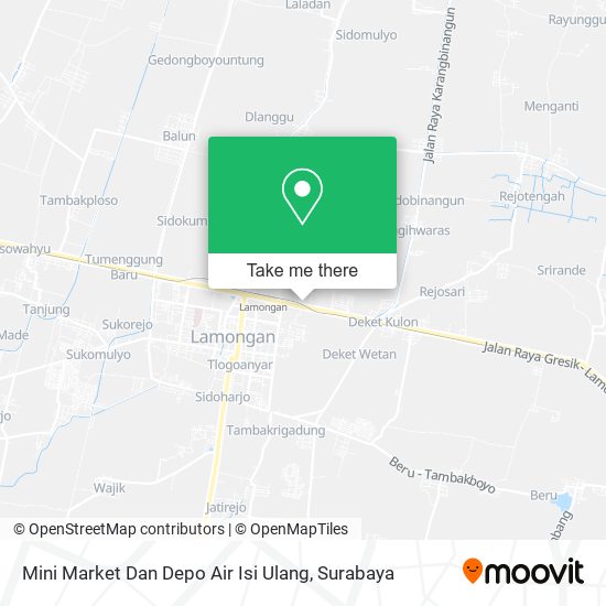 Mini Market Dan Depo Air Isi Ulang map