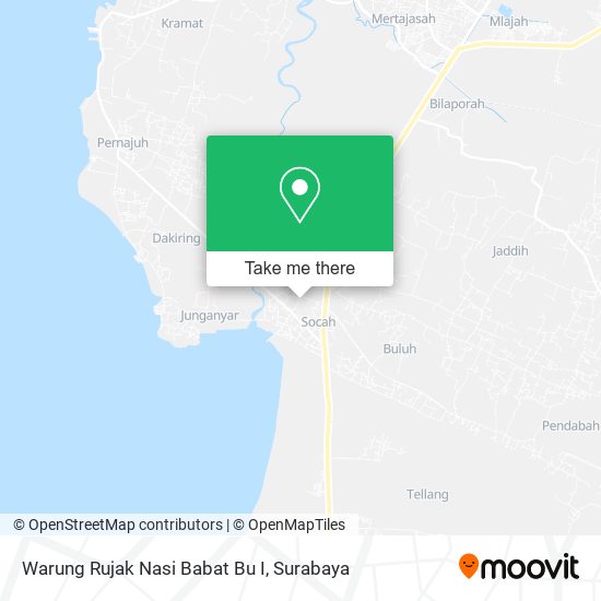 Warung Rujak Nasi Babat Bu I map