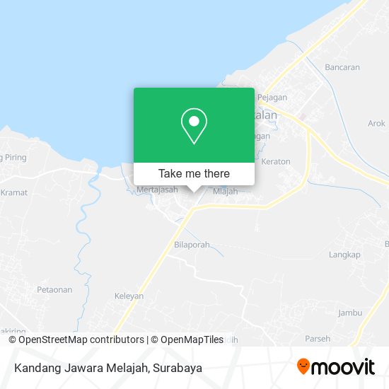 Kandang Jawara Melajah map